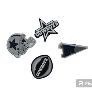 4 Cowboy crocs charms